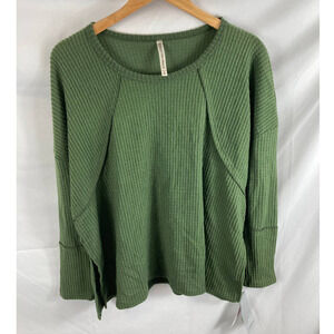 NWT Forgotten Grace Waffle Knit Long Sleeve Top XS